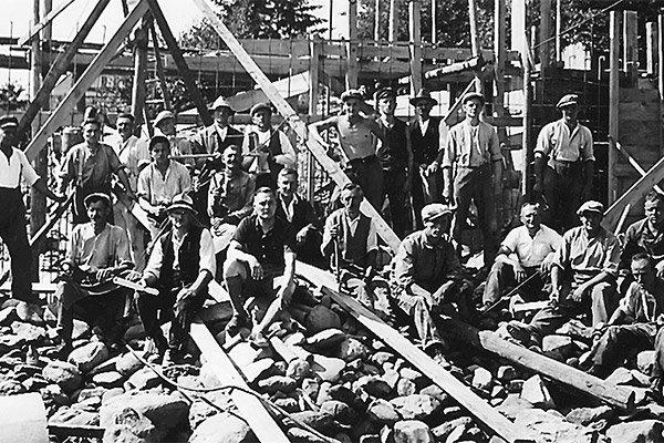 Erweiterung des Bads 1935-36