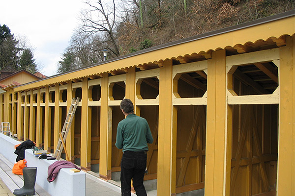 Kabinensanierung 2006 durch Förderverein